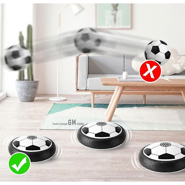 Fodbold Sæt Med 2 Mål Børns Indendørs Elektrisk Svævefodbold Sportslegetøj