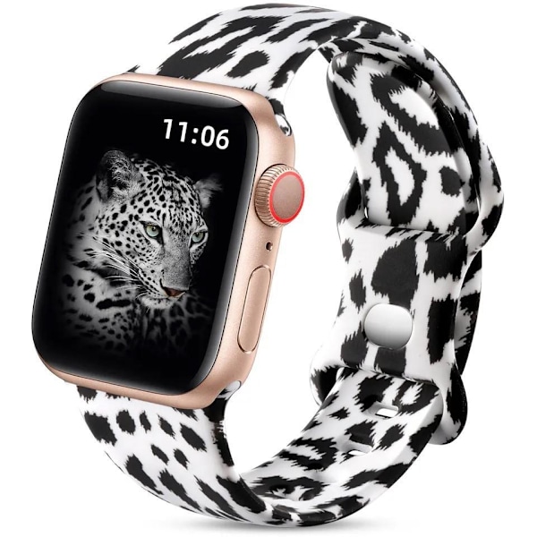 Apple Watch -yhteensopiva ranneke Silikoni LEHMÄ 42/44/45 mm Monivärinen l MultiColor