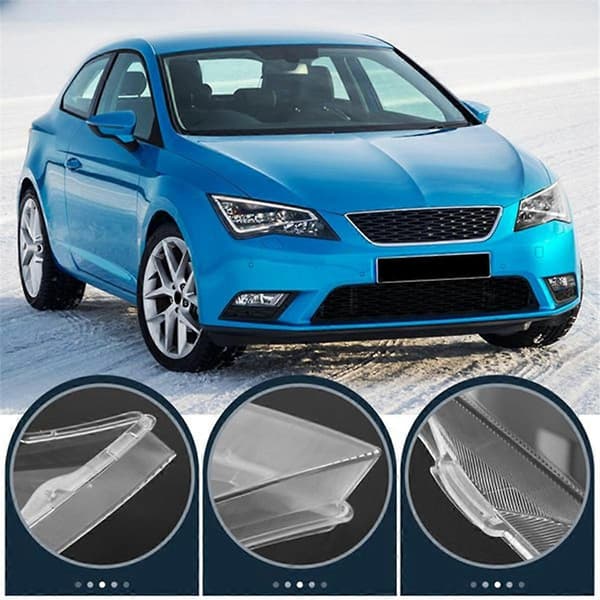 Bil Forlygte Dæksel Transparent til Seat Leon 2013-2018 Højre Front