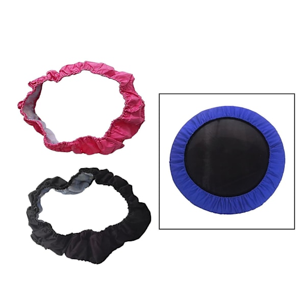 Trampolinskydd Passar 36 38 40 Tum Omkrets Skydd Rivtålig Svamp Vattentäta Tillbehör Kompatibel Med Hem Black 36 inches