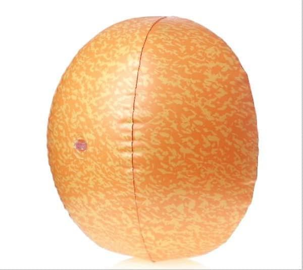 Fruktformet oppblåsbar strandball orange