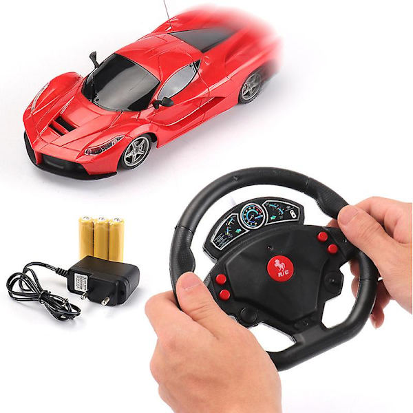 Lelut Lapsille Ajoneuvo Yhden Avaimen Muodonmuutos Kauko-ohjattava Auto Ladattava Bugatti Red