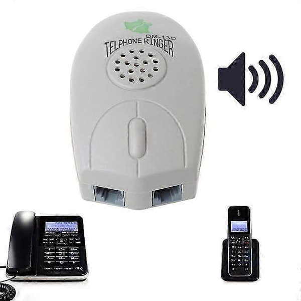 Förstärkare Fast telefon Ringklocka Extra Hög Ring för Hörselskadade och Seniorer