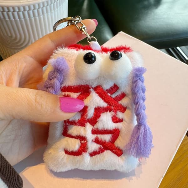 Mahjong Avaimenperä Pehmolelu Riipus PUNAINEN red