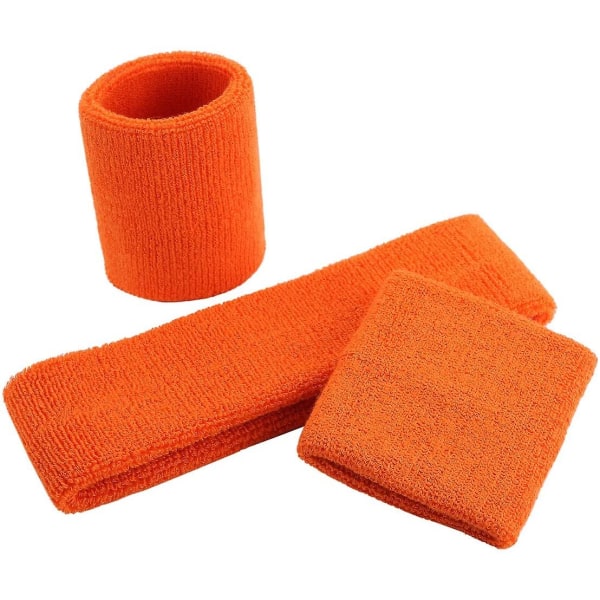 Sportbomull Svettabsorberande armband Armband Orange