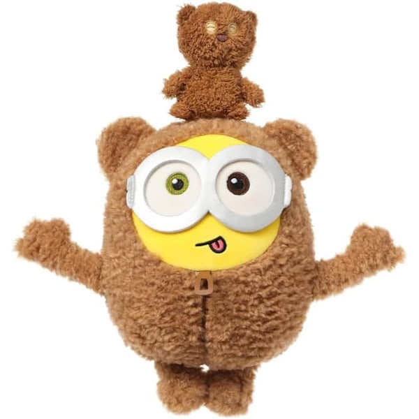 MINISO 28cm Bob+Tim Kostym Minions Plyschleksak, Söt Sovkompis Gosedjur Kawaii Plyschkudde för Barn Pojkar Flickor_qq