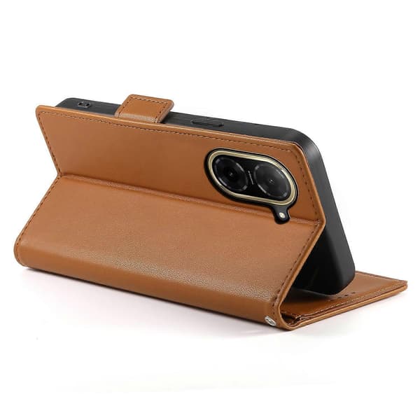 [LCS]För Xiaomi Redmi A5 4G (171.7mm)/Poco C71 4G Stativfodral PU Läder Plånboksfodral Multicolor Brown
