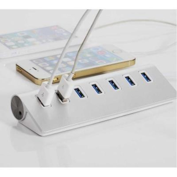 USB 3.0 Hub Hög Superhastighet Kompatibel med Apple Macbook Air Pro iMac 7