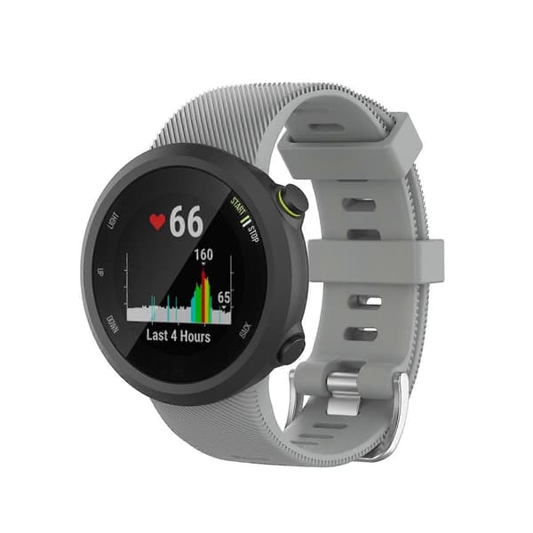 [LCS] Til Garmin Forerunner 45 / Forerunner 45S Silikonerem Grey