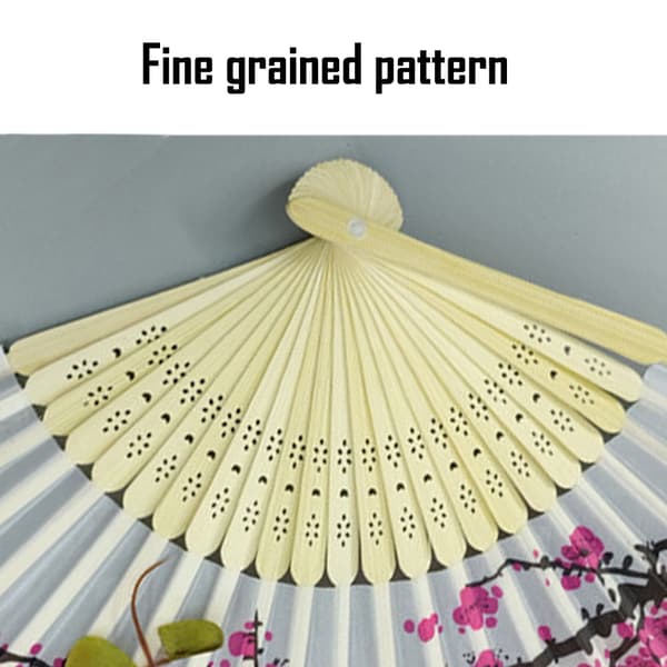 [LCS] Bambus silkefans - til dans, optræden, dekoration, bryllup, fest, gave