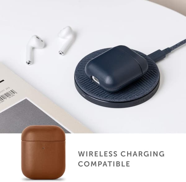 [LCS] Leather Case for AirPods - Full Coverage, Handmade Genuine Ita