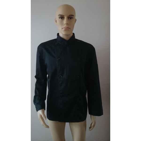 Långärmad Klassisk Kockrock Servitör Servitris Jacka Uniform XXS