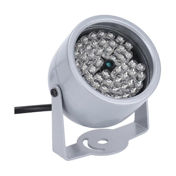 IR-belysning, nattsyn infrarødt lys 48 LED nattsyn vanntett lampe IR infrarødt lys As shown
