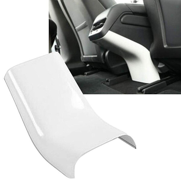 Matt kolfiber för Tesla Model 3 Y interiör armstöd box baksäte anti-spark skyddskåpa Model Y tillbehör White