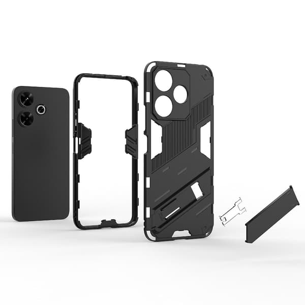 Punk PC + TPU-etui kompatibelt med Xiaomi Redmi 13 4G Black