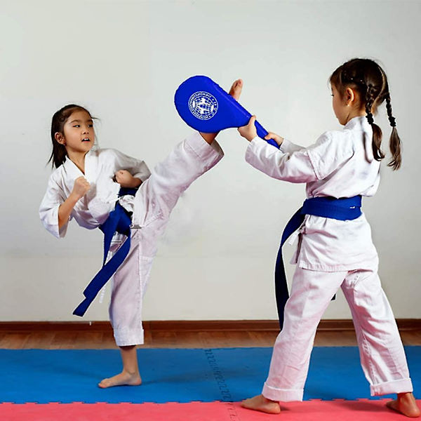 1 Par Holdbare Taekwondo Sparkepuder blue