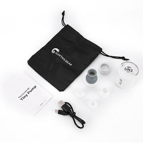 Camping Luftpump Uppblåsbar Liten Pump Elektrisk USB Mini Matta | Utomhusverktyg (Grå)