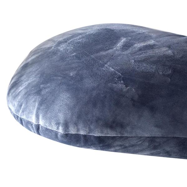U-formet krystallfløyelpute for gravide kvinner, multifunksjonell Black 130x70cm