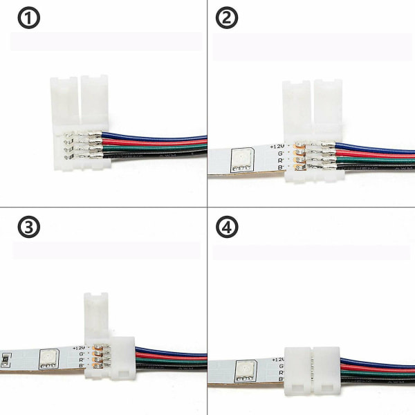10mm 4pin 5050 Led Strip Light Connector Clip