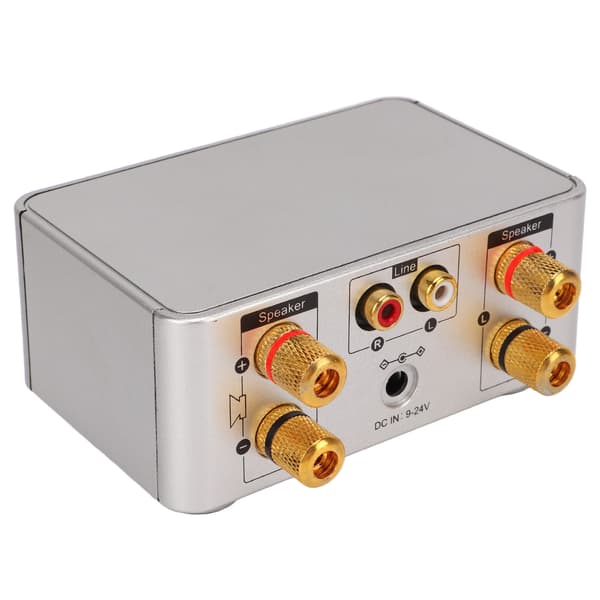 [LCS]Bluetooth-forsterker Sølv Mini Bluetooth 5.0 Digital Forsterker HiFi Stereo Klasse D Lydforsterker Trådløs Mottaker 0.3