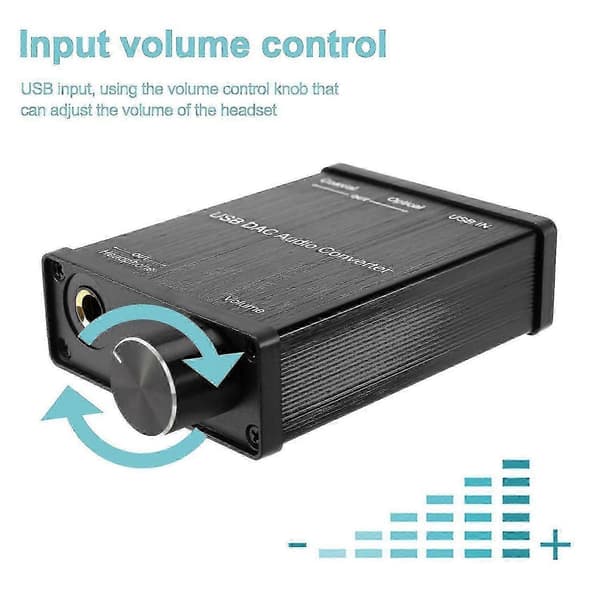 [LCS] USB til koaksial S/PDIF optisk 3,5 mm/6,3 mm hodetelefonkonverter USB DAC digital til analog lydkonverter guti