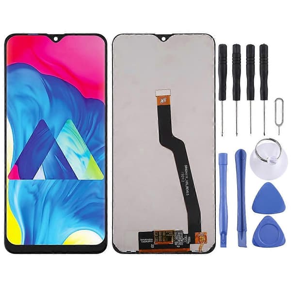 LCD-skærm til Galaxy M10 med Digitizer Fuld Samling (Sort) Black
