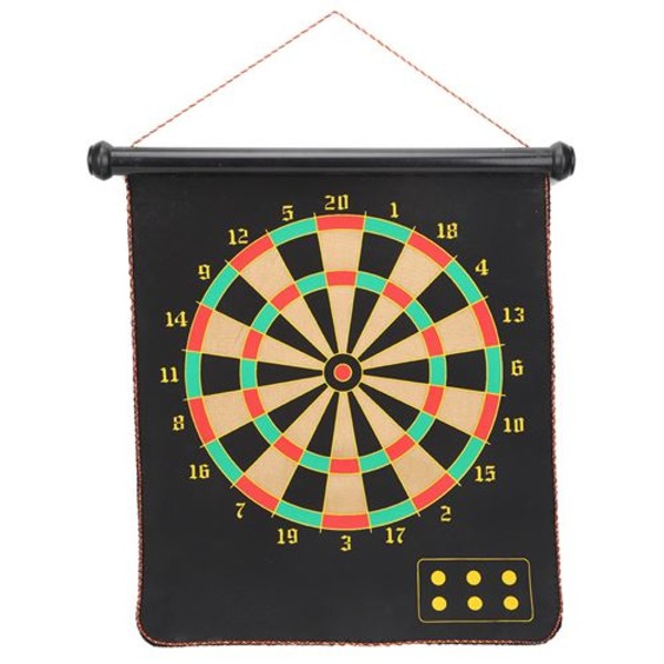 Magnetisk 17 &#39;&#39; Flanell Dartboard - Svart