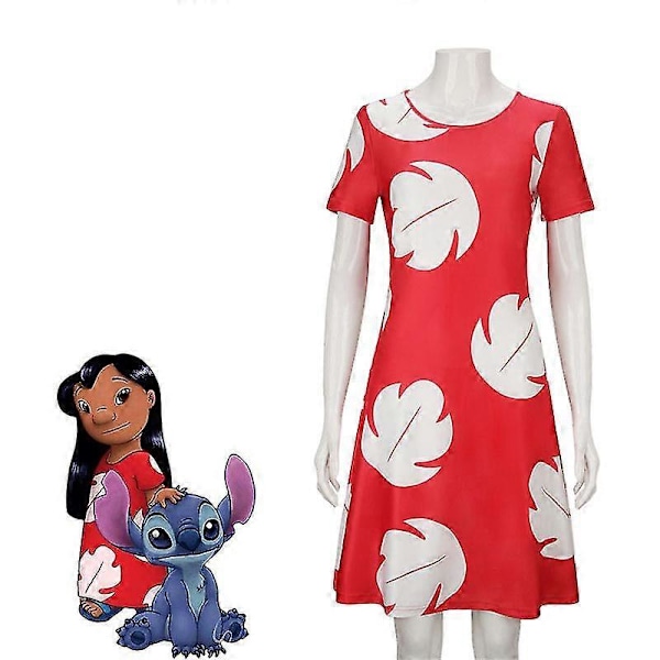 Lilo Stitch Lilo Pelekai Cosplay Kostyme Lilo Kjole Sommer Strand Hawaiisk Bekledning Halloween Karneval Kostymer For Kvinner Voksenkostyme XXL costume
