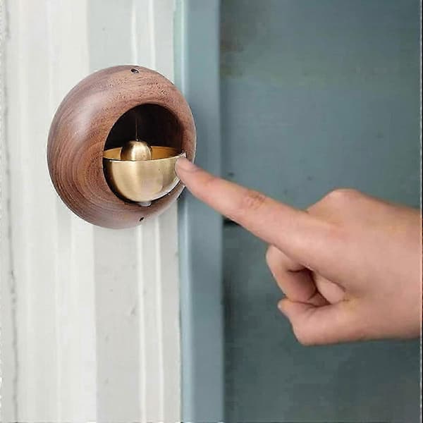Trådlös dörrklocka, magnetisk sugklocka, rund äggformad design, hållbar och elegant hemmeddelandelösning