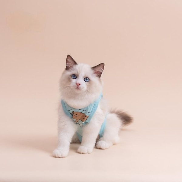 Katt steriliseringskläder söt vind andningsbar stretch bomull fa Pink (solid color) L
