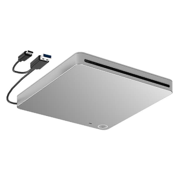 Eksternt 3D Blu Ray DVD-drev, USB 3.0 & Type-C CD DVD-afspiller brænder til PC Laptop, Slankt bærbart optisk drev