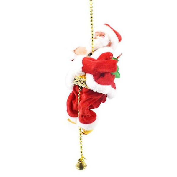 Jultomte Musikaliskt Klättrande Rep Elektrisk Hängande Leksak Jul type1