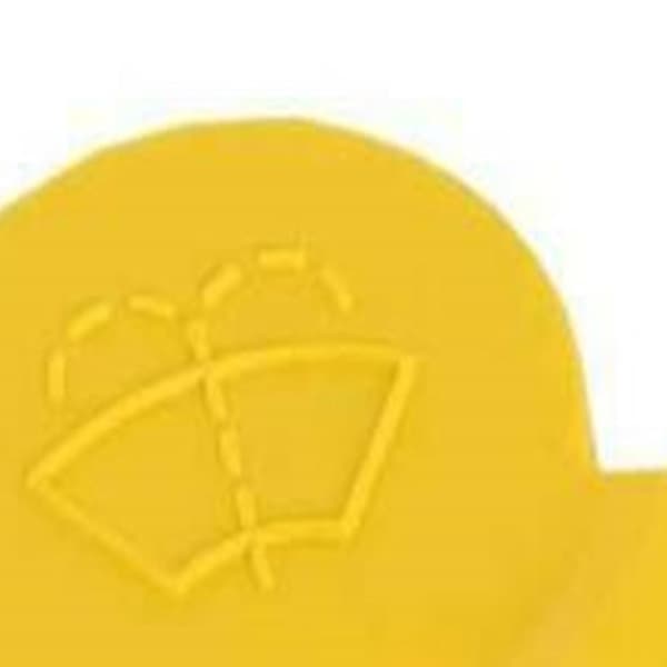 Forrude sprinklervæskehætte til Saab 9-3 1998-2012 Yellow 4.6cmx4.6cm