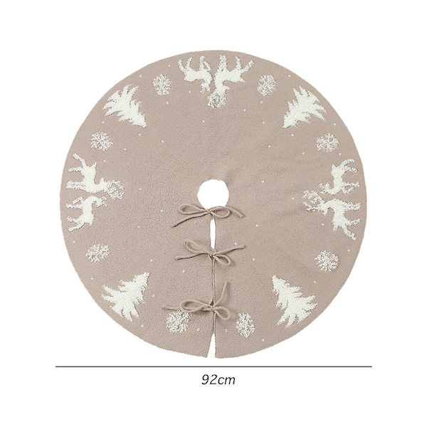 Elg Træ Skørt Julepynt Træ Bund Forklæde Julested Layout Dekoration Tæppe Beige