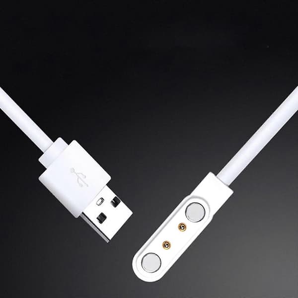 Universal USB-opladerstanderbase til 2-bens ur magnetisk opladningsstrømadapter Black 3.5mm 11mm