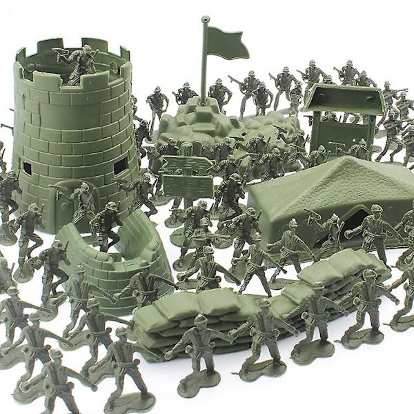 Mini Gave Tilbehør Militær Soldat Modell Sett Kit Småbarnsarm