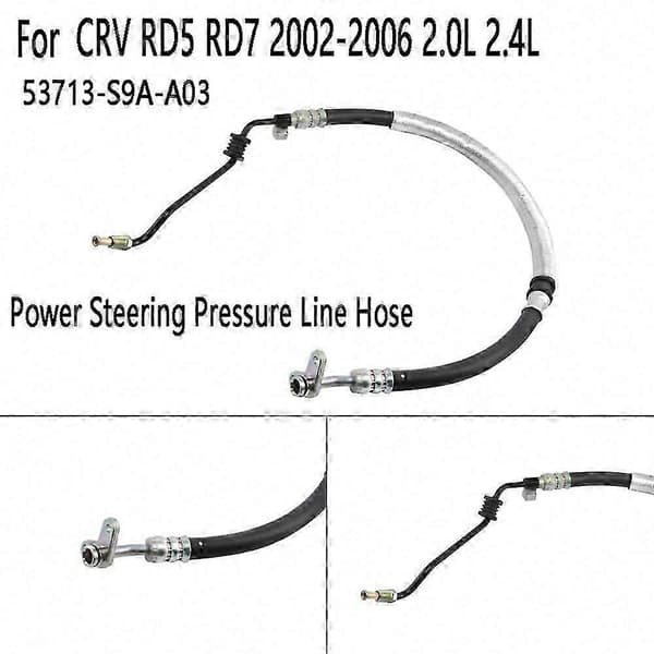 [LCS]CRV RD5 RD7 2002-2006 Servostyrningstryckslang 53713-S9A-A03 53713-S9A-A02 för 2.0L 2.4L black