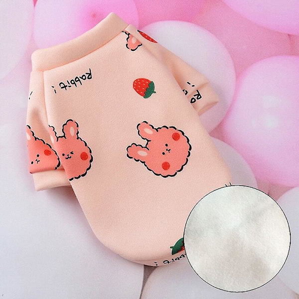 Lemmikkikissan asu vaatteet kissoille talvi Pink rabbit Xs-10