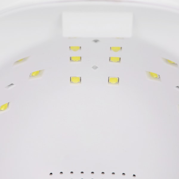 48W Intelligent Timing LED UV Gel Neglelak Tørrer Lampe Husholdnings Negletørre Maskine Hvid