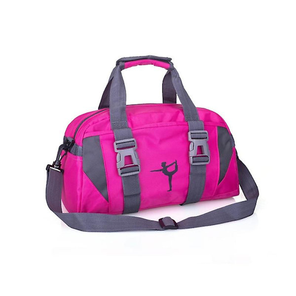 Yoga Fitnessväska Vattentät Nylon Träning Axelremsväska Crossbody Sportväska För Kvinnor Fitness Rese Gymväskor Rose Red