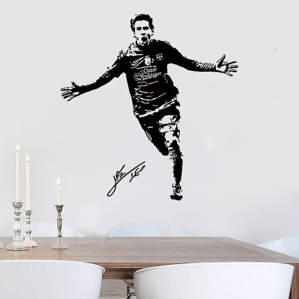 Messi Pvc Fotboll Sport Star Room Väggdekor Väggmålningar Dekoration 57x60cm