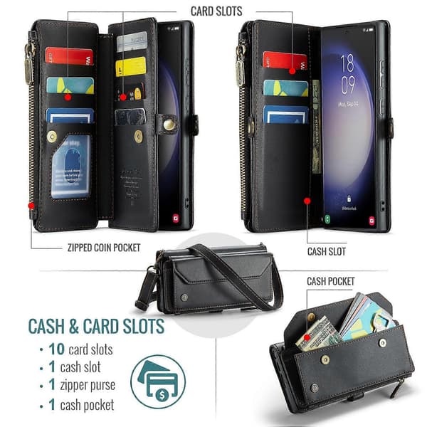[LCS]Puhelinkotelo Galaxy S23 Ultralle Multicolor Black