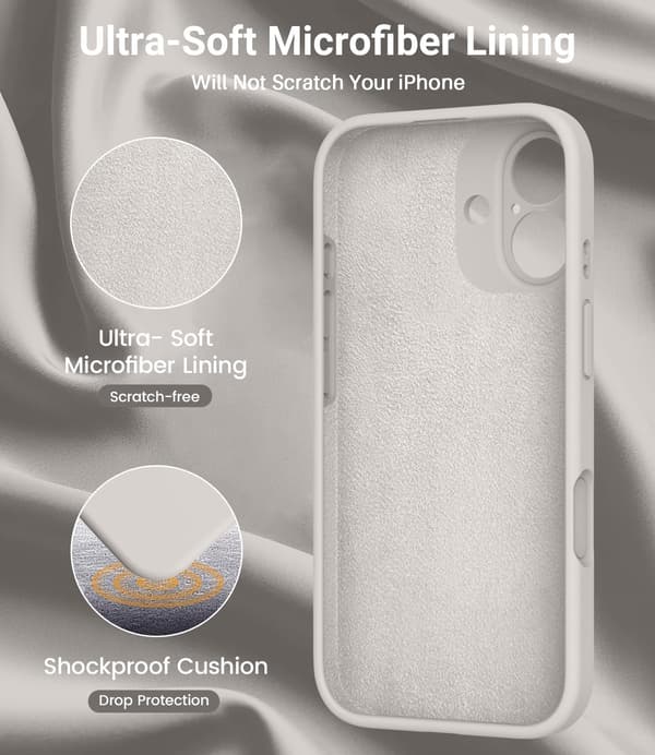 [LCS]Slankt MagSafe-kompatibelt cover med flydende silikone til iPhone 17 Air iPhone 17 Air stone