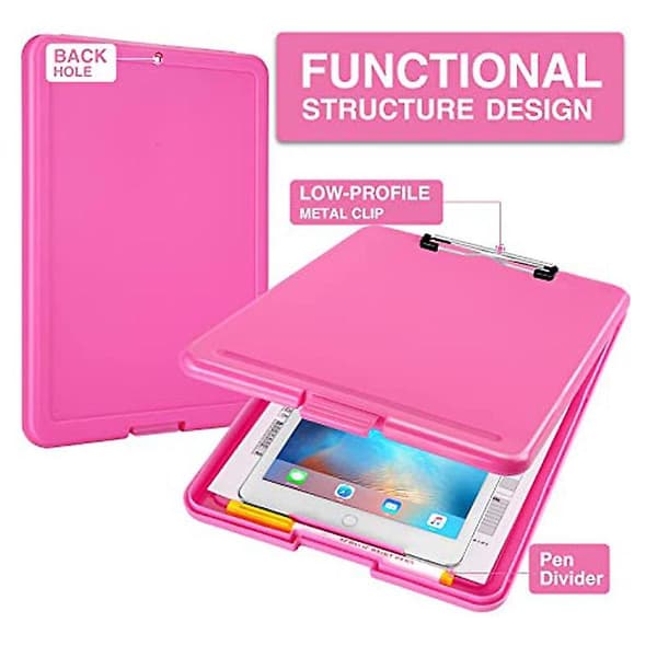 [LCS] Multifunktionell förvaringslåda kompatibel med dokumenttestpapper Pink