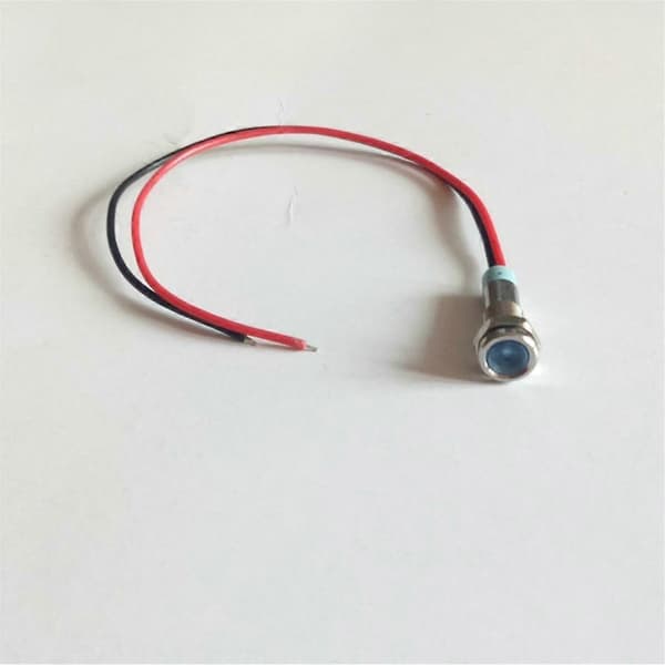 [LCS]2 stk. 220V 6mm signalstrømforsyning LED metalindikatorlampe