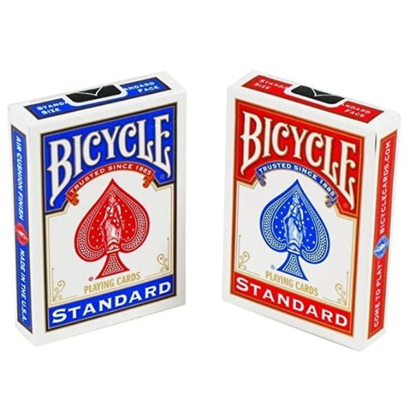 2st blå och röda cykel standardspelkort