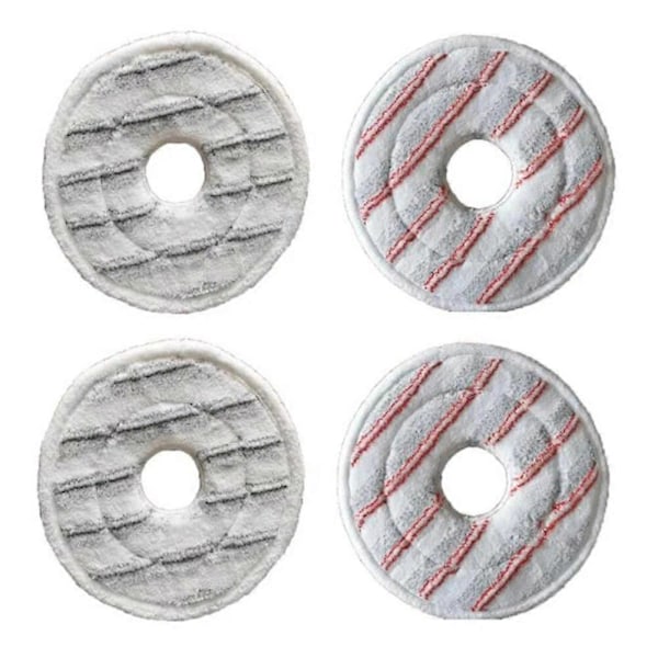 4 stk. Erstatningsmoppekluter for VILEDA Spin & Clean 161822 Vaskbar Mikrofiber Mopp Refill Tilbehør Rengjøringsverktøy Deler