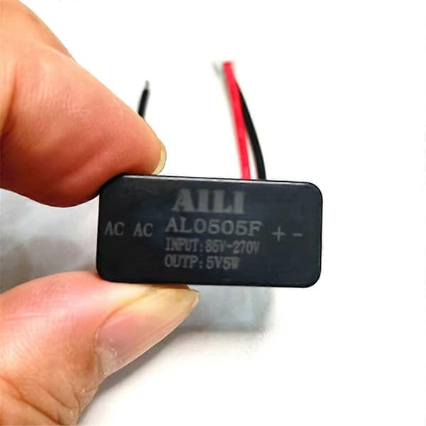 [LCS] AC 220V til DC 5V/1A Mini-omformer 5W Vanntett Epoxy-innkapslet Lysstrømforsyning Isolasjonsbrytermodul Driver Black