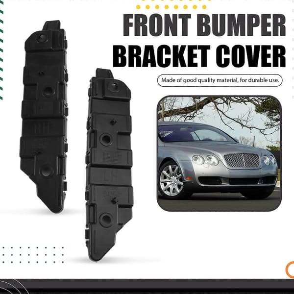 [LCS]Front Bumper Bracket Cover 3W5807183 3W5807184 til Bentley Continental 6.0L 2005-2013 Black