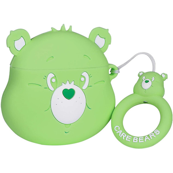 Sött Skal för Airpod 2/1, Rolig Mjukt Skydd med Tecknad Figurdesign Green